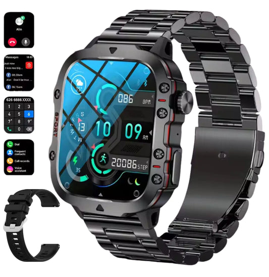 DBOGA FitWatch HD for Men: 100+ Sports Modes, Heart Rate & IP68
