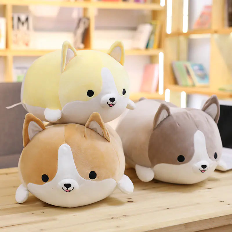 Shiba & Corgi Cozy Plush Pillows