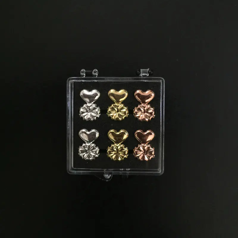 S925 Silver Earring Lifter for Heart-Shaped Studs