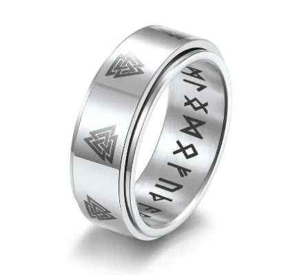 Swivel Steel Triangle Ring