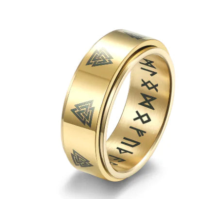 Swivel Steel Triangle Ring