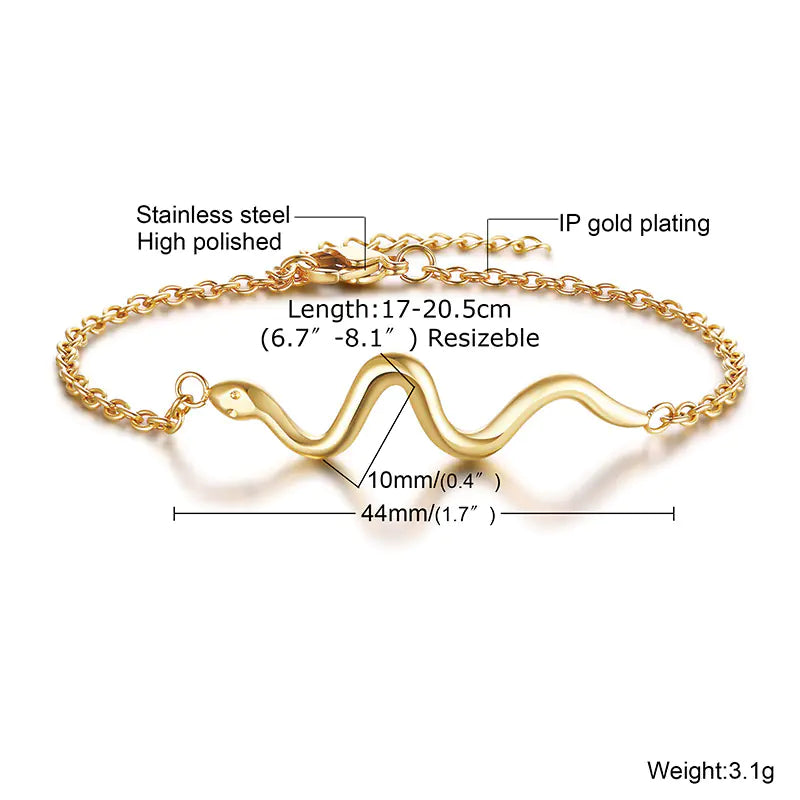 Chic Zircon Geo Gold Bracelet