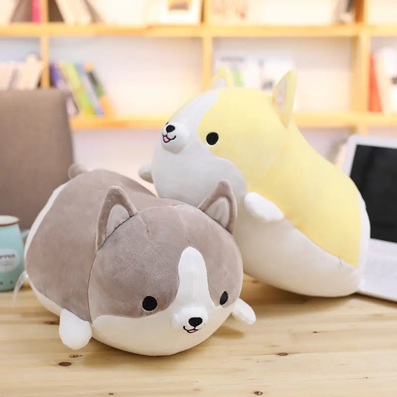 Shiba & Corgi Cozy Plush Pillows